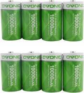 high capacity and high rate nimh rechargeable batteries - ovonic premium d size 10,000mah (8-pack) logo