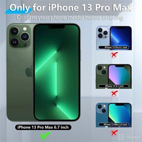 img 3 attached to 📱 Red2Fire iPhone 13 Pro Max Case: Shockproof, Dropproof, and Dust-Proof with Tempered Glass Screen Protector - Mate Green