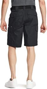 img 3 attached to Lightweight Men'S Cargo Shorts With Stretch Fabric And Multiple Pockets - Ideal For Outdoor Activities And Casual Wear