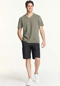 img 1 attached to Lightweight Men'S Cargo Shorts With Stretch Fabric And Multiple Pockets - Ideal For Outdoor Activities And Casual Wear