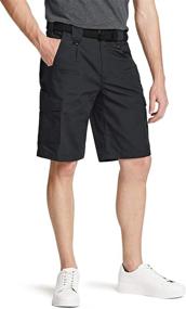 img 4 attached to Lightweight Men'S Cargo Shorts With Stretch Fabric And Multiple Pockets - Ideal For Outdoor Activities And Casual Wear