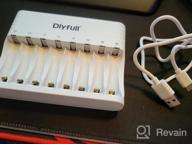 img 1 attached to Efficient 8 Bay AA/AAA Battery Charger With Type-C High-Speed Charging And Independent Slots - Dlyfull review by Aaron Wood