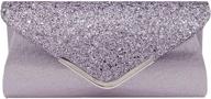 👛 queena sequins envelope handbag: the perfect evening companion for women with wallet & clutch functionality logo