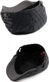 img 2 attached to Get Stylish With Idopy Men'S Classic Adjustable Irish Newsboy Golf Cap Hat