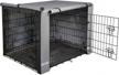 durable and waterproof yotache dog crate cover for 48" double door pet kennel - keep your pet safe and comfy indoors and outdoors logo