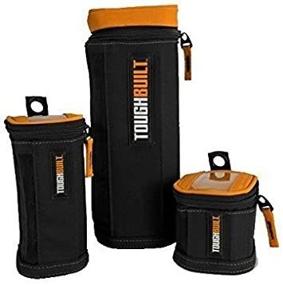 img 1 attached to ToughBuilt - Cube Softboxes Tool Bag - Soft Tool Box/Case/Carrier, Label Window, Hard Body Plastic Lined Wall, Heavy-Duty Puncture Resistant, Multi-Purpose Tool Storage Organizer - (3 Pack) (TB-192-B)