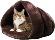 🐱 mojonnie soft warm cat bed: cozy and self-warming winter cat tent for cats and small dogs logo