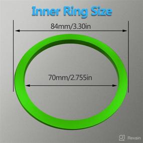 img 2 attached to 🌈 Enhance Your Tacoma's Interior with Green Kujunpao AC Vent Decoration Rings - Compatible with Tacoma 2016-2021 (4pcs)