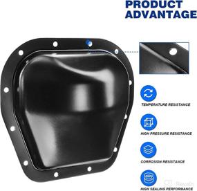 img 1 attached to 🚚 Ford F-150 Expedition Lobo E-150 Econoline Transit Lincoln Blackwood Navigator Mark LT Rear Differential Cover & Gasket Set Replacement