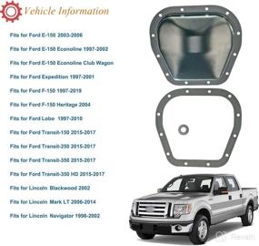 img 2 attached to 🚚 Ford F-150 Expedition Lobo E-150 Econoline Transit Lincoln Blackwood Navigator Mark LT Rear Differential Cover & Gasket Set Replacement