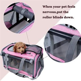 img 2 attached to 🐱 GAPZER Large and Medium Cat Pet Carrier - Soft-Sided Carrier for Big Medium Cats and Puppies, Dog and Cat Carriers with Pet Privacy Protection - Ideal Travel Carrier