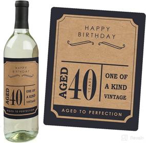 img 3 attached to 40Th Milestone Birthday Dashingly Perfection Kitchen & Dining in Wine Accessories