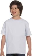 hanes tagless comfortsoft crewneck t shirt boys' clothing : tops, tees & shirts logo