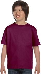 img 3 attached to Hanes TAGLESS ComfortSoft Crewneck T Shirt Boys' Clothing : Tops, Tees & Shirts