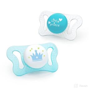 img 4 attached to 👶 Chicco PhysioForma® mi-cro® Newborn Pacifier: Teal Orthodontic Nipple, BPA-Free, 0-2m, 2-Count with Sterilizing Case