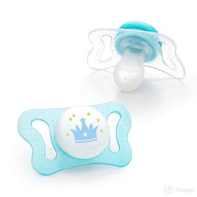 img 1 attached to 👶 Chicco PhysioForma® mi-cro® Newborn Pacifier: Teal Orthodontic Nipple, BPA-Free, 0-2m, 2-Count with Sterilizing Case