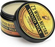 🪵 z's wood nectar wood wax - ideal for cutting boards, butcher blocks, and counter tops (9oz) - food-grade mineral oil, beeswax, & carnauba wax - unscented логотип