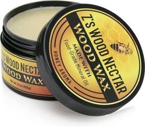 img 4 attached to 🪵 Z's Wood Nectar Wood Wax - Ideal for Cutting Boards, Butcher Blocks, and Counter Tops (9oz) - Food-Grade Mineral Oil, Beeswax, & Carnauba Wax - Unscented