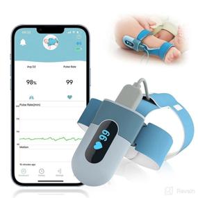 img 4 attached to 👶 Babytone Baby Sleep Monitor S1: Track Heart Rate, Oxygen Level, and Movement – Wearable Foot Monitor with Bluetooth and Free APP for 0-36 Months Infant's Sleep