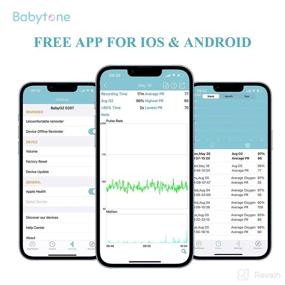 img 1 attached to 👶 Babytone Baby Sleep Monitor S1: Track Heart Rate, Oxygen Level, and Movement – Wearable Foot Monitor with Bluetooth and Free APP for 0-36 Months Infant's Sleep