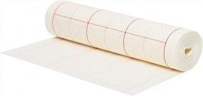 img 4 attached to Chinese Calligraphy Brush Writing Paper Roll - 10.0Cm Grid, 13.7" X 1968.5", Perfect For Students & Beginners
