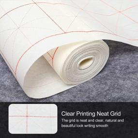 img 2 attached to Chinese Calligraphy Brush Writing Paper Roll - 10.0Cm Grid, 13.7" X 1968.5", Perfect For Students & Beginners