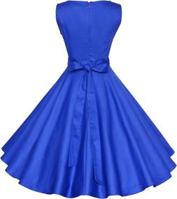 img 1 attached to 🕰️ Timeless Elegance: Maggie Tang Vintage Cocktail Rockabilly Women's Dresses