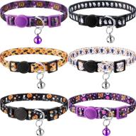 🎃 spooky & stylish: halloween cat collars with bell for a purrfect halloween party! logo