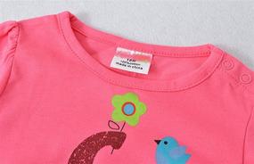 img 1 attached to Cartoon Cotton Clothes Toddler T Shirt Girls' Clothing : Tops, Tees & Blouses