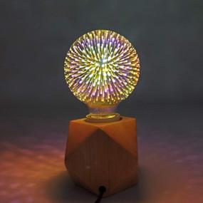 img 1 attached to Создайте чарующую атмосферу на открытом воздухе с помощью светодиодной лампочки AmeriLuck 3D Firework Fairy Globe - водонепроницаемой и долговечной (2 шт. в упаковке)