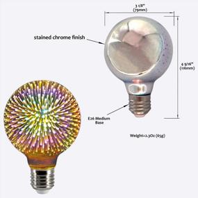 img 3 attached to Create An Enchanting Outdoor Atmosphere With AmeriLuck'S 3D Firework Fairy Globe LED Light Bulb - Waterproof And Long-Lasting (2-Pack)
