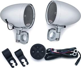 img 3 attached to 🔊 Kuryakyn 2712 MTX Road Thunder Motorcycle Speakers: 100W Weather Resistant Handlebar Audio Pods with Bluetooth Controller, Chrome