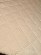 img 1 attached to Soft & Breathable Bedecor Fitted Mattress Pad | Quilted Noiseless Cover With Down Alternative Fiber | Stretchable For Traditional & Air Mattresses | Twin Size, Fits Up To 18-Inches Deep review by Paula Jones