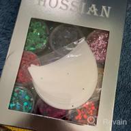 img 1 attached to HOSSIAN Chunky Glitter Makeup -12 Colors Nail Glitter-11Oz Holographic Cosmetic Grade Festival Glitter For Crafting And Beauty (B) review by Craig Edwards