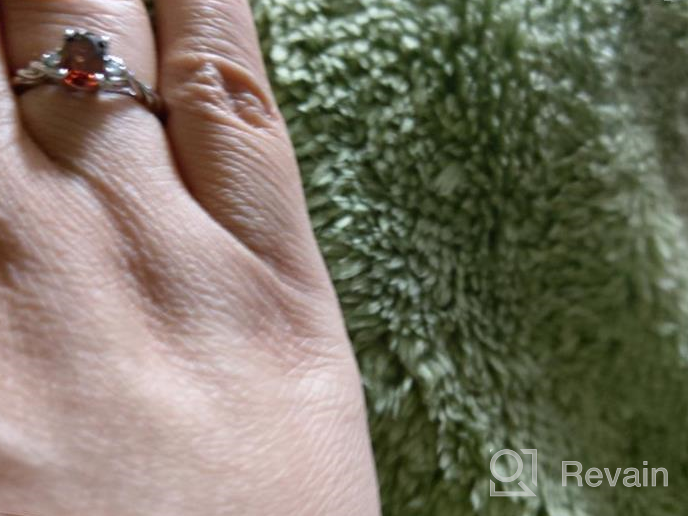 img 1 attached to Stylish Sterling Silver RYLOS Rings for Women with a Classic Touch review by Drew Cage