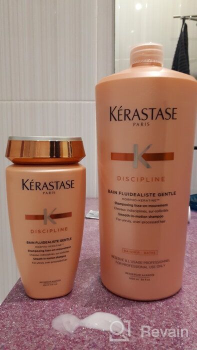 img 2 attached to 💆 Kerastase Unisex Smooth-in-Motion Shampoo - Discipline Bain Fluidealiste (8.5 oz) review by Bong Cha ᠌