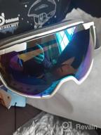img 1 attached to Stay Safe On The Slopes With Odoland Ski Helmet And Goggles Set For Men, Women, And Youth review by James Julien