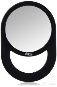 img 4 attached to Diane Black Handle Mirror - 10 Inches