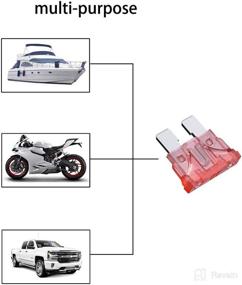 img 1 attached to 🚗 Kodobo 100 Pack Auto Fuses: 40 AMP ATC/ATO Standard Regular Fuse Blade for Car, Truck, Boat, Marine, RV - 100 Pack Efficiency