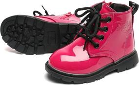 img 1 attached to Komfyea Toddler Little Outdoor Lace Up Boys' Shoes ~ Boots