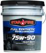 5 gallon pail starfire 75w90 full synthetic gear lubricant logo