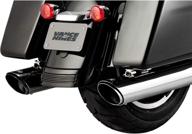 🏍️ enhance your harley davidson touring-2017 and 2018 models with vance and hines 16672 twin slash round 4in. chrome slip-on exhaust логотип