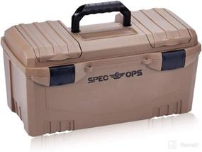 img 4 attached to 🛠️ Спецназ SPEC-BOX20: Портативный инструментальный ящик с съемной лоткой, военного класса композитный корпус, поддержка ветеранов - 3% пожертвования