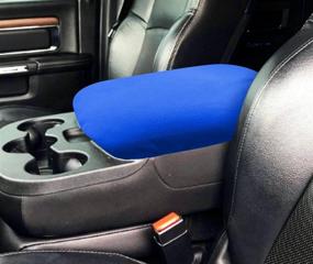 img 4 attached to 🔵 Blue MOEBULB Center Console Armrest Soft Pad Protector Cover for Dodge Ram 1500-5500 Pickup Trucks (1993-2018)