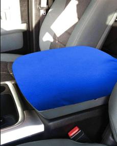 img 1 attached to 🔵 Blue MOEBULB Center Console Armrest Soft Pad Protector Cover for Dodge Ram 1500-5500 Pickup Trucks (1993-2018)