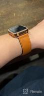 img 1 attached to Upgrade Your Apple Watch With Genuine Leather Strap - KYISGOS Compatible With IWatch Band In Retro Camel Brown/Black, Fits 41Mm/40Mm/38Mm Sizes review by Patrice Dorsey
