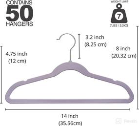img 3 attached to TechZoo Premium Kids Velvet Hangers Baby Stationery