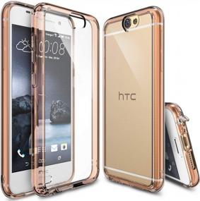 img 4 attached to Ringke Fusion Case For HTC One A9 - Rose Gold: Drop Protection, Shock Absorption & Attached Dust Cap + Screen Protector!