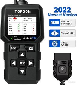 img 4 attached to 🚗 TOPDON AL400 OBD2 Scanner: Check Engine Light Scan Tool with O2 Sensor, Freeze Frame, I/M Readiness, and DTC Lookup - Ultimate Diagnostic Scanner for All OBDII Cars