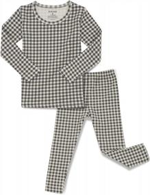 img 4 attached to Kids Cute Pajama Set 6M-7T Toddler Snug Fit Pattern Design Cotton Sleepwear Boys Girls